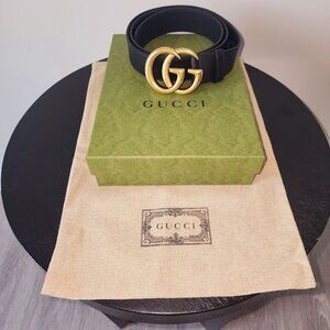 *AUTHENTIC* Black Gucci Marmot GG belt